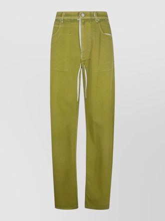 Marni wide leg trousers belt loops pockets