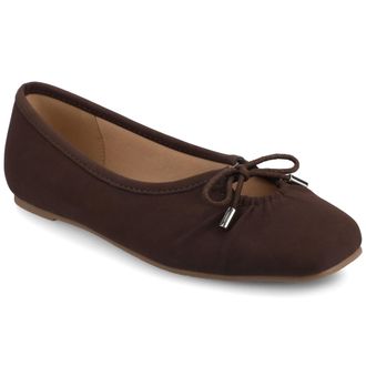 Journee Collection Women & apos;s Callee Medium and Wide Width Ballet Dress Flats
