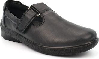 Generic Ladies Real Leather Shoes Ladies Casual Shoes Size 3 Womens Real Leather Shoe Size 5 Lightweight Shoe Lightweight Casual Touch Fastening Sizes 3-8 Bla