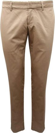 Dolce & Gabbana Stijlvolle Broeken in Meerdere Kleuren - Heren - Slim Fit Broeken - Beige - L - Broeken