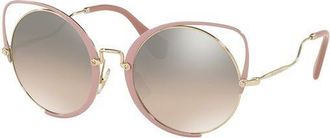 Miu Miu MU51TS C5R4P0 Womens Sunglasses Gold Size 54