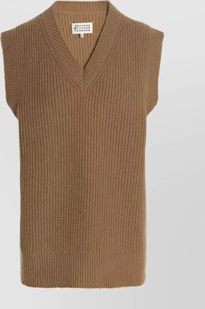 Maison Margiela sleeveless v-neck knitted vest