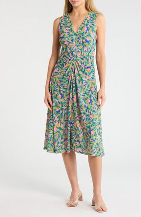 Vince Camuto Stretch Knit Midi Dress in Multi at Nordstrom Rack, Size 12