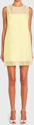 Amanda Uprichard Annina Mini Dress In Butter