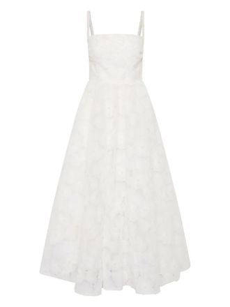 Rebecca Vallance Deliah midi-jurk met geborduurde bloemen - Wit