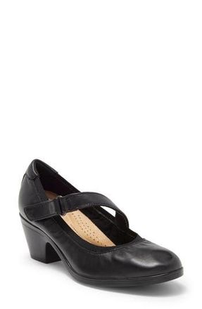 Clarks Emily2 Mabel Pump in Black Leather at Nordstrom Rack, Size 11