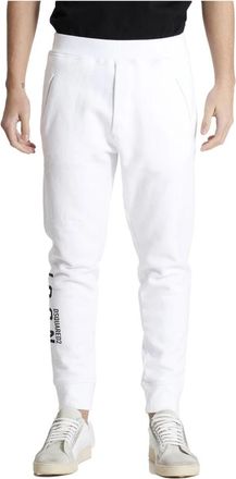 Dsquared2 Trainingsbroeken - Heren - Sweatpants - Wit - XL - Katoen - Broeken