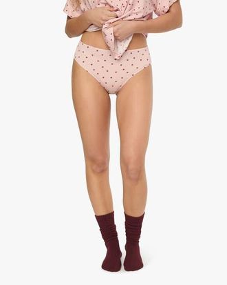 WeWoreWhat High Waisted Bottom in Blossom/merlot at Nordstrom, Size X-Small