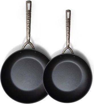 alva Artist Carbon Steel Frying Pan Set in Black at Nordstrom