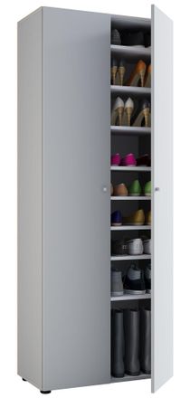 ebuy24 Ebuy24 - Gabinete De Zapato De Madera Vcm Dimensiones: An. 70 X Al. 178 X T. 40 Cm Gabinete Todo Uso 9 Compartimentos - Vandol (blanco)