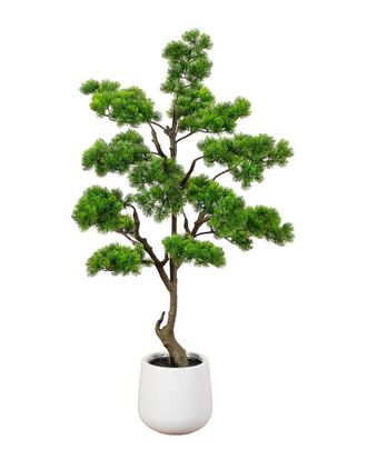 Nearly Natural 3.5Ft Artificial Bonsai Style Cedar Tree In Decorative Planter