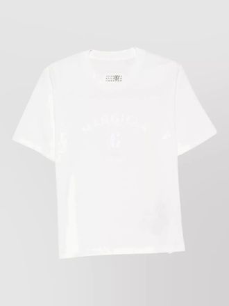 Maison Margiela cotton logo-print crew-neck short-sleeve t-shirt