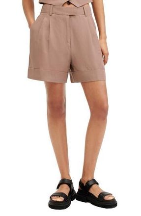 AllSaints Deri Lyn Cuff Shorts in Doe Brown at Nordstrom Rack, Size 10