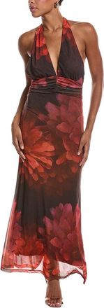 Bardot Elera Printed Mesh Maxi Dress