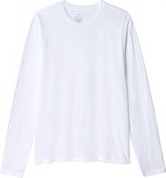 SAVE KHAKI UNITED Mens Long Sleeve Supima Jersey Tee In White