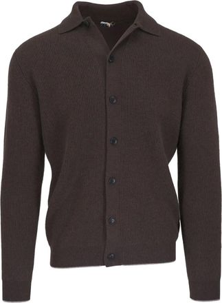 Fedeli Vest met kraag en knopen - Bruin