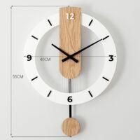 OEM Reloj De Pared De Madera Moderno Y Silencioso, Ideal Como Elemento Decorativo Para La Cocina, El Hogar, El Sal&oacute;n Y El Dormitorio