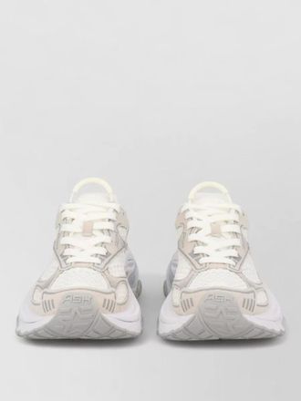 Ash mesh panel sneakers rubber sole pull tab