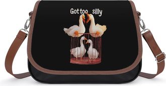 Generic Got Too Silly Goose Fashion Womens Crossbody Bags Novelty Handbag Shoulder Bag Purse