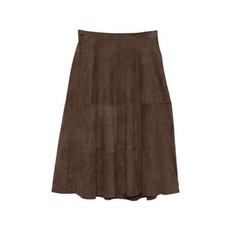 Antonelli Panelled Suede Maxi Skirt