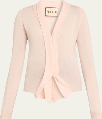 Plan C Wool V-Neck Cardigan