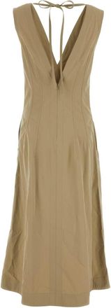Bottega Veneta Womens Dress Beige Cotton Viscose Polyester