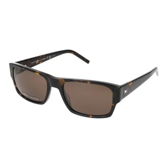Tommy Hilfiger Sunglasses, male, Brown, Size: 56 MM Stylish Sunglasses