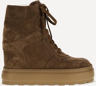Casadei Sneakers con zeppa in suede Woman 36.5