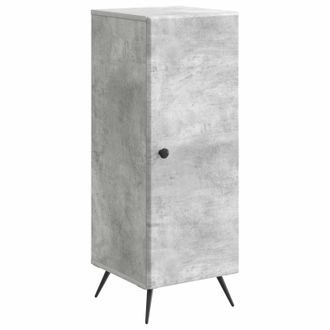 vidaXL Aparador Gris Hormig&oacute;n 33 X 34,5 X 90 Cm Madera De Ingenier&iacute;a Vidaxl