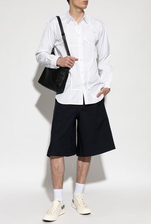 Comme Des Gar&ccedil;ons Comme Des Gar&ccedil;ons Shirt Shirt With Raw Finish, Mens, White