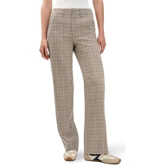 Rag & Bone Shea Plaid Wool Blend Pants in Tnmlt at Nordstrom, Size 4