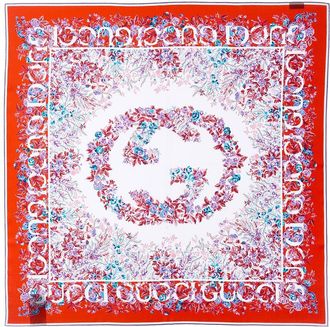 Gucci Floral Silk Scarf