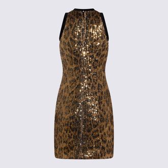 Roberto Cavalli Sequined Dress - Gold