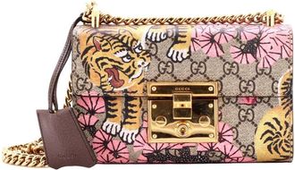 Gucci Padlock Shoulder Bag Bengal Print Gg Small (Authentic Pre-Loved)