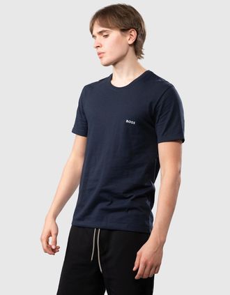 HUGO BOSS Mens BOSS Orange 3 Pack Classic Regular Fit Crew Neck Mens T-Shirts NOS - White/Navy/Black 984 - Size: 40