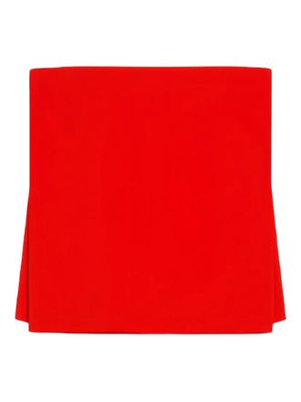 Sportmax leather-strap top - Red