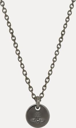 Vivienne Westwood Man. Lewis Pendant Necklace Ruthenium-grey-cz Ruthenium-grey-cz Men
