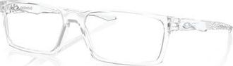 Oakley 59mm Rectangle optical glasses in Transparent at Nordstrom