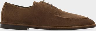 Ferragamo Men & apos;s Blade Suede Derby Shoes