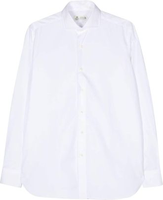 Borrelli Napoli poplin cotton shirt - men - Cotton - 45 - White