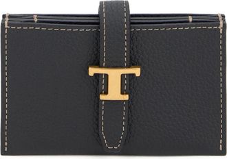 Tod's Rechthoekige Portemonnee - Dames - Portefeuilles - Zwart - ONE Size - Leer - Accessoires