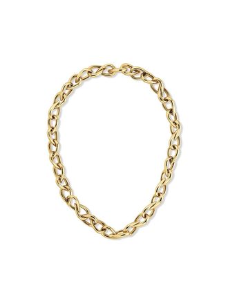 Calvin Klein Womens Sculptural Link Necklace - Gold - OS