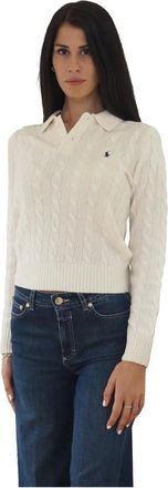 Ralph Lauren Truien & Vesten, Dames, Beige, M, Wol, Polo wollen trui - XS, CRM