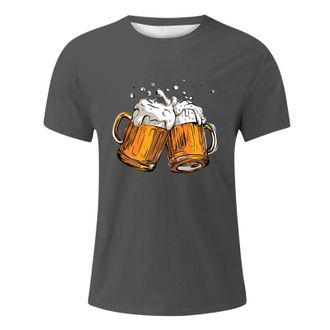 Generic 2025 Oktoberfest Oktoberfest Mens T Shirt Fashion Summer Short Sleeve Tops Breathable Comfortable Clinking Glasses Printed Men Long Sleeve Tee Shirts 