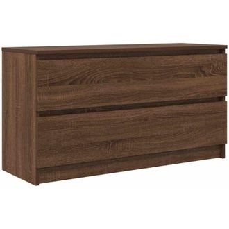 vidaXL Vidaxl - Mobile tv Rovere Marrone 100x35x54 cm in Legno Multistrato