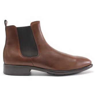 Ecco Ecco Citytray 512804 Full Grain Leather Mens Ankle Boots - UK 12-12.5 - US 13-13.5 Men - EU 47 - Cognac - Size:UK 12-12.5