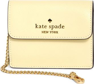 Kate Spade New York madison small wallet on a chain in Lemon Fondant at Nordstrom Rack