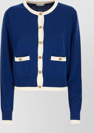 Ballantyne knitwear with front pockets and long sleeves