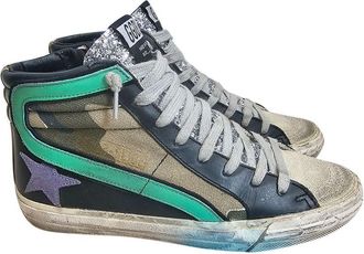 Golden Goose Slide Multicoloured High Top Sneakers Size 36