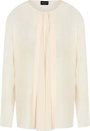 Giorgio Armani Camicia In Georgette Di Seta